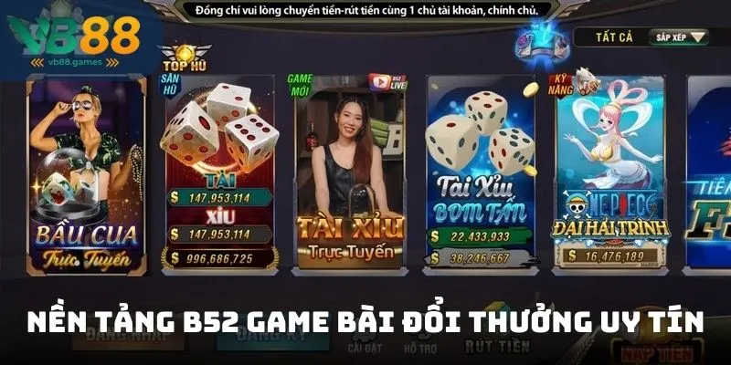 B52 Game Bài Đổi Thưởng – Sân Chơi Dành Cho Tín Đồ Game Bài 2 Nền tảng B52 game bài đổi thưởng uy tín với giao diện hiện đại